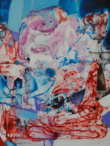 Картина под названием "Abstract dynamics" - Kate Kulish, Подлинное произведение искусства, Масло