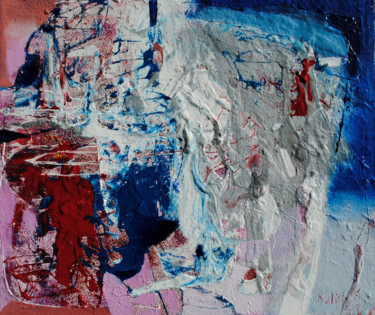 Картина под названием "Abstraction-4" - Kate Kulish, Подлинное произведение искусства, Масло