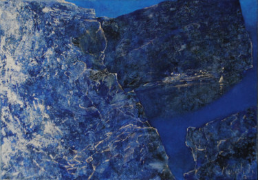 Peinture intitulée "Night in Montenegro" par Kate Kulish, Œuvre d'art originale, Huile