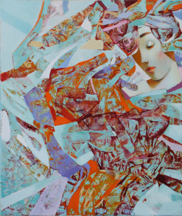 Картина под названием "She was born with t…" - Kate Kulish, Подлинное произведение искусства, Масло