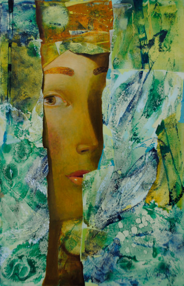 Картина под названием "Mysterious life of…" - Kate Kulish, Подлинное произведение искусства, Масло