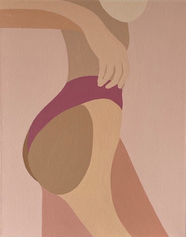 Malerei mit dem Titel "Fuchsia" von Katalin Macevics, Original-Kunstwerk, Acryl