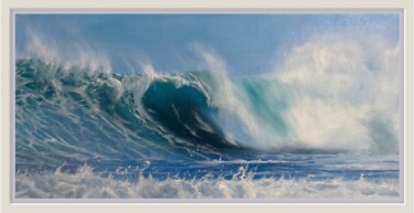Pintura intitulada "Blue Lagoon" por Kate Samsoniuk, Obras de arte originais, Óleo