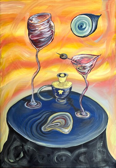 Painting titled "Brunch" by Kate Stet, Original Artwork, Acrylic