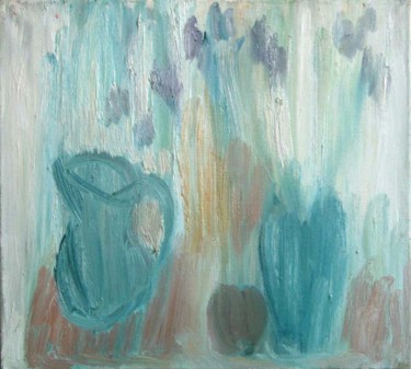 Pittura intitolato ""Gli oggetti sparis…" da Katia Demianova, Opera d'arte originale, Olio