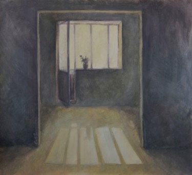 Painting titled "Комната/Empty Room" by Katerina Sayko, Original Artwork