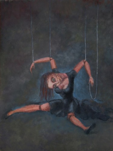 Pintura titulada "Шарнирность/On Hing…" por Katerina Sayko, Obra de arte original