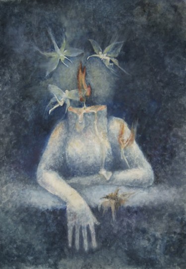 Pintura titulada "Манящее тепло/Tempt…" por Katerina Sayko, Obra de arte original