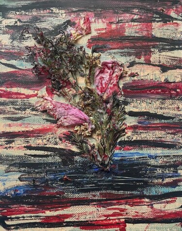 Картина под названием "«Букет для нелюбимо…" - Катерина Шаляпина, Подлинное произведение искусства, Акрил