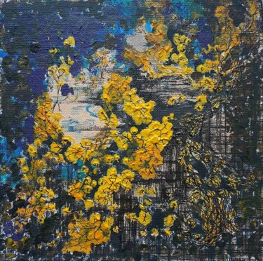 Картина под названием "Мимоза или «Сохране…" - Катерина Шаляпина, Подлинное произведение искусства, Акрил