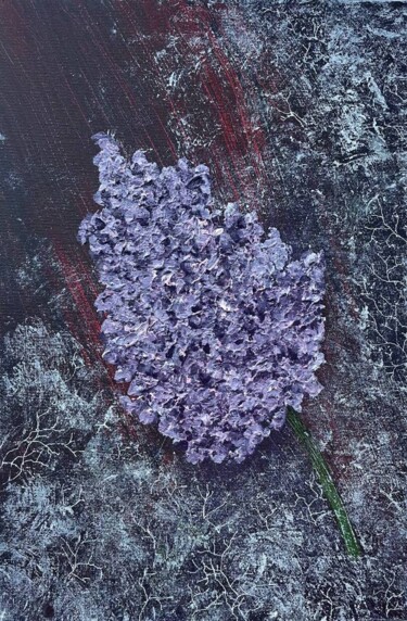 Картина под названием "Сирень" - Катерина Шаляпина, Подлинное произведение искусства, Акрил