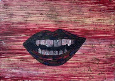 Картина под названием "Улыбка" - Катерина Шаляпина, Подлинное произведение искусства, Акрил