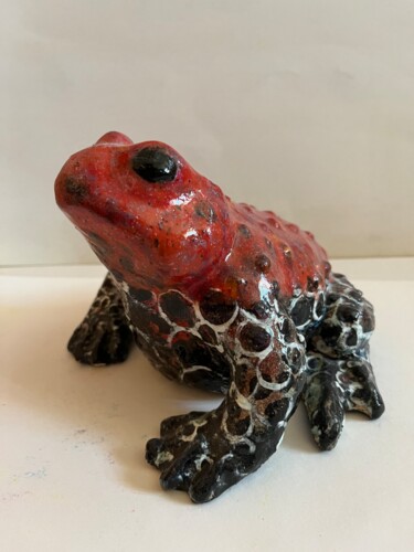 Sculptuur getiteld "Frog magic" door Katerina Sherman, Origineel Kunstwerk, Keramiek