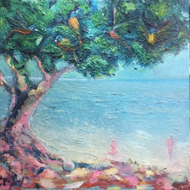 Painting titled "Sea of love" by Katerina Sherman, Original Artwork, Oil