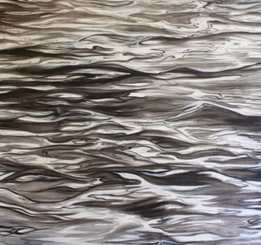 Schilderij getiteld "Dark Water / Series…" door Katerina Teresidi, Origineel Kunstwerk, Olie