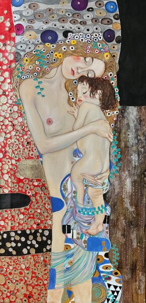 Pintura titulada "Fragment of “Three…" por Katerina Yakovleva, Obra de arte original, Oleo Montado en Bastidor de camilla de…
