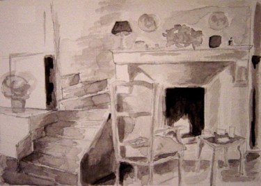 Картина под названием "Interiors" - Katerina, Подлинное произведение искусства, Масло
