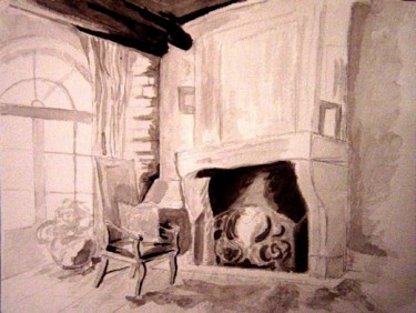 Картина под названием "Interiors" - Katerina, Подлинное произведение искусства, Масло