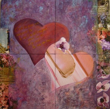 Peinture intitulée "La vie en rose" par Katerina, Œuvre d'art originale