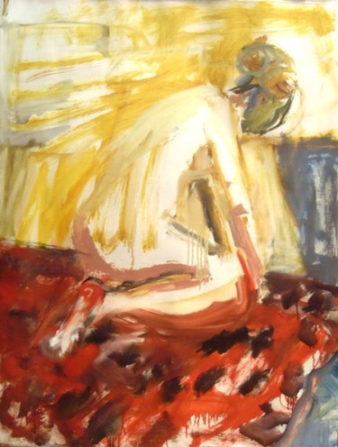 Картина под названием "nude" - Katya Raevskaya, Подлинное произведение искусства, Масло