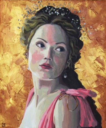 Painting titled "Aphrodite" by Kateryna Bortsova, Original Artwork, Acrylic