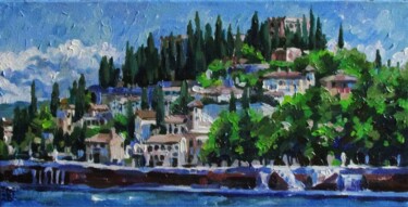 Painting titled "Verona" by Kateryna Bortsova, Original Artwork, Oil