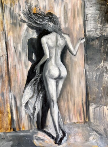 Painting titled "The wind of change" by Kateryna Krivchach, Original Artwork, Oil