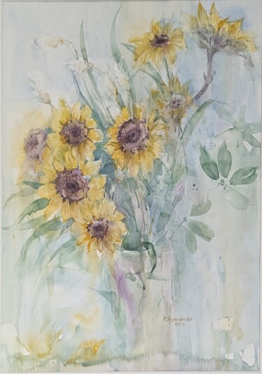 Painting titled "the sun is in the v…" by Kateryna Pysarenko, Original Artwork, Watercolor