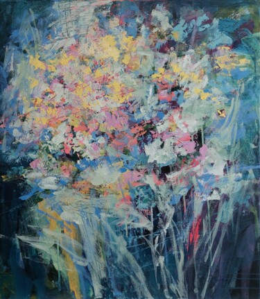 Картина под названием "Stolen spring 7" - Kateryna Solodka (Katia Solodka), Подлинное произведение искусства, Акрил