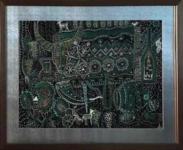 Рисунок под названием "грузия - საქართველო…" - Кетеван Тодуа - Цхакая, Подлинное произведение искусства