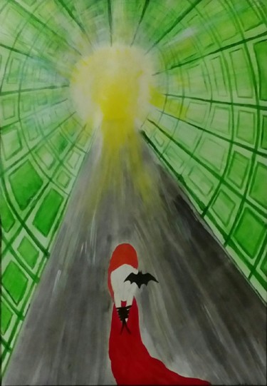 Картина под названием "Путь к мечте." - Кэйт Вилод, Подлинное произведение искусства, Акрил
