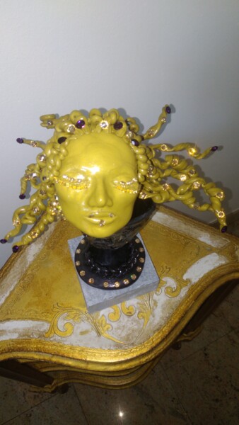 Sculpture titled "Monaco Glam: The bi…" by Katha B, Original Artwork, Clay