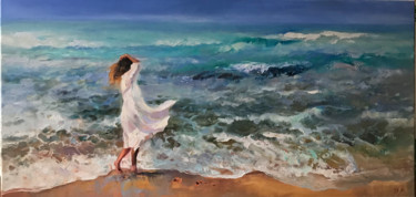 Schilderij getiteld "Meeresbrise" door Katharina Valeeva, Origineel Kunstwerk, Olie