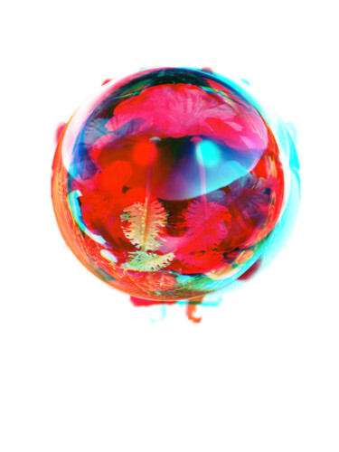 Arts numériques intitulée "Hibiscus" par Katherine Lee, Œuvre d'art originale, Modélisation 3D