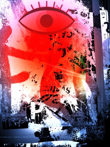 Digital Arts titled "red eye" by Katherine Lee, Original Artwork, 2D Digital Work