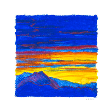 Рисунок под названием "Sunrise" - Katherine Pieniazek, Подлинное произведение искусства, Пастель