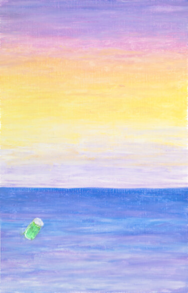 Zeichnungen mit dem Titel "Sunset Interrupted" von Katherine Pieniazek, Original-Kunstwerk, Pastell