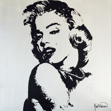 Картина под названием "Marilyn MONROE Glam…" - Kathleen Artist, Подлинное произведение искусства, Акрил