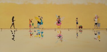Картина под названием "In the Summertime" - Kathrin Flöge, Подлинное произведение искусства, Акрил Установлен на Деревянная…