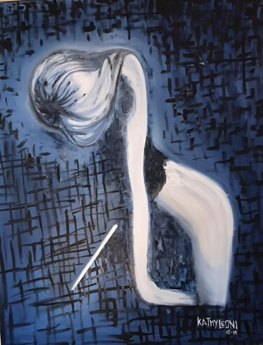 Peinture intitulée "Donna" par Kathy Leoni, Œuvre d'art originale, Huile