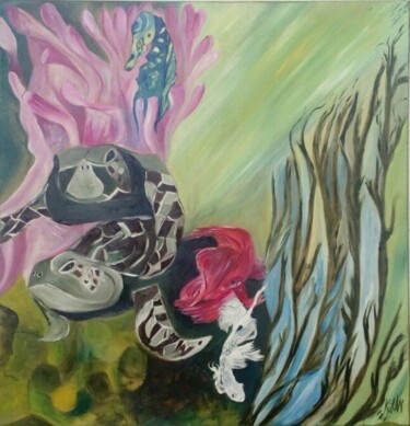 Pintura titulada "Matarile rile rile" por Kathy Marín, Obra de arte original, Oleo