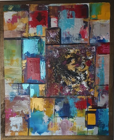 Painting titled "Jaillissement" by Kathypic, Original Artwork, Acrylic