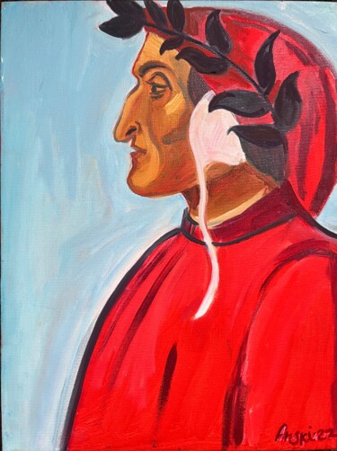 Malerei mit dem Titel "After Dante" von Katia Ansky, Original-Kunstwerk, Öl