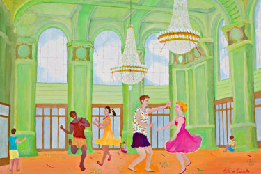 Pintura titulada "Fin de bal" por Katia De Carvalho, Obra de arte original, Oleo Montado en Bastidor de camilla de madera