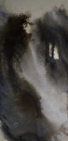 Pittura intitolato "la-coulee.jpg" da Katia Duterde, Opera d'arte originale, Acquarello