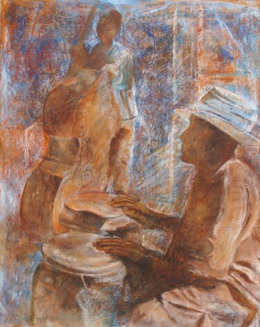 Peinture intitulée "CUBA" par Katia Fondecave, Œuvre d'art originale, Huile Monté sur Châssis en bois