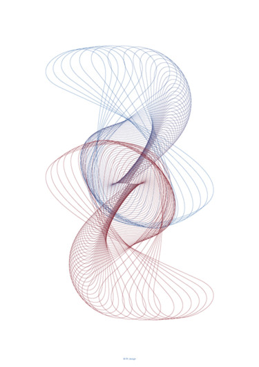 Arts numériques intitulée "Treble Clef" par Katia Iosca, Œuvre d'art originale, Travail numérique 2D