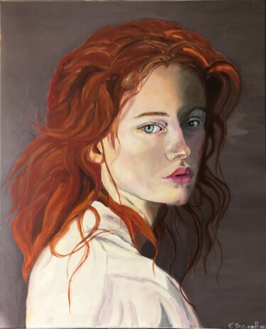 Painting titled "Paula" by Katia Slessareff, Original Artwork