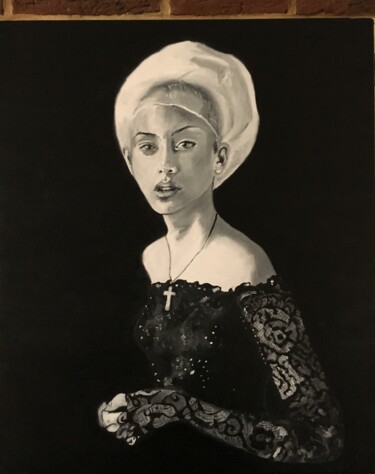 Peinture intitulée "Mathilde" par Katia Slessareff, Œuvre d'art originale
