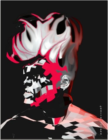 Digital Arts titled "Bad Guy" by Katia Lempka, Original Artwork